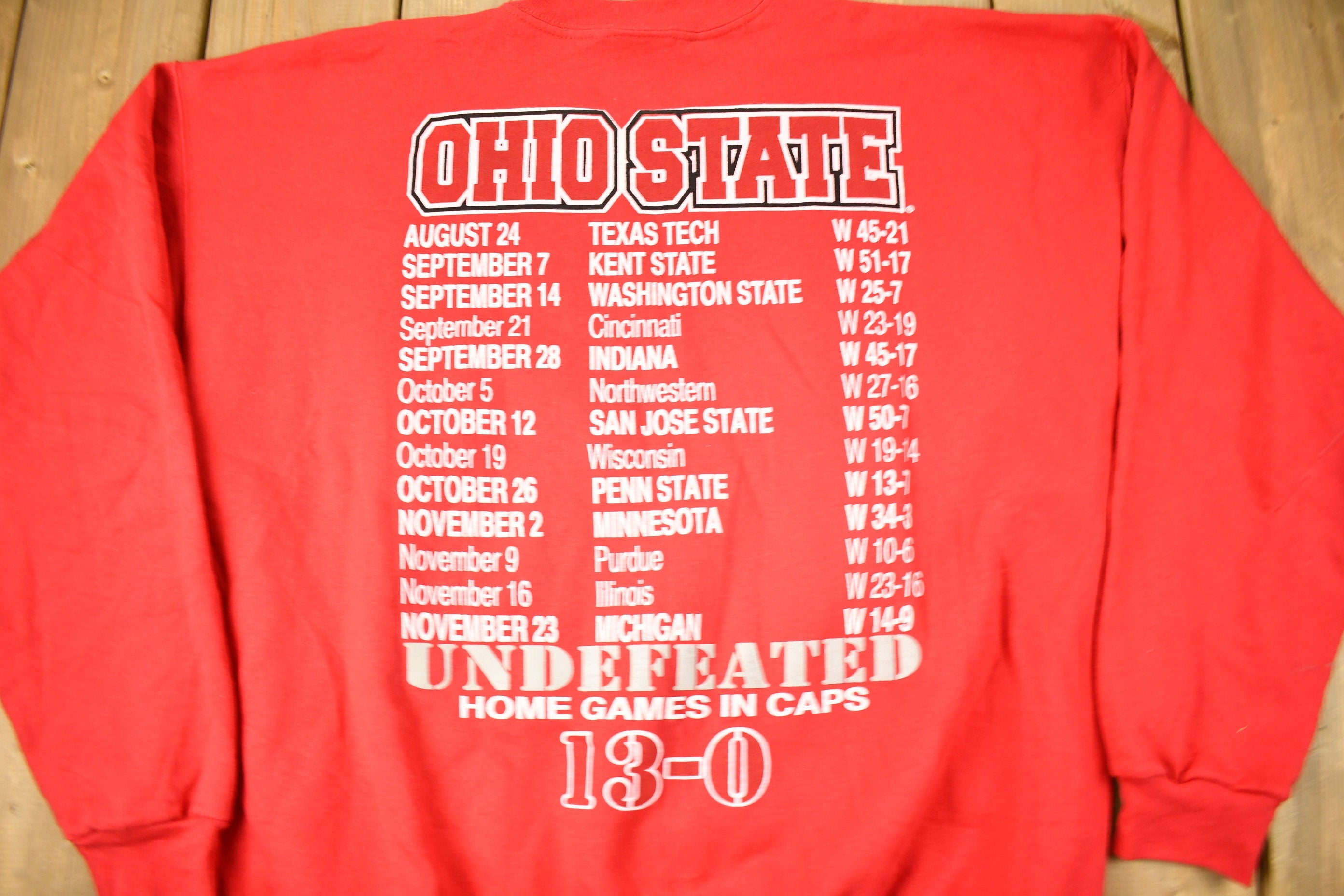 Vintage 1990s Ohio State University Buckeyes Big Ten Champions Collegiate Crewneck