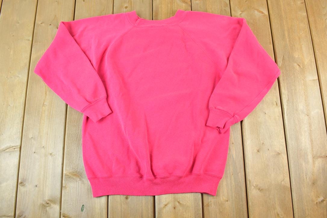 Vintage 1990s Hanes Her Way Blank Crewneck Sweatshirt Made In USA