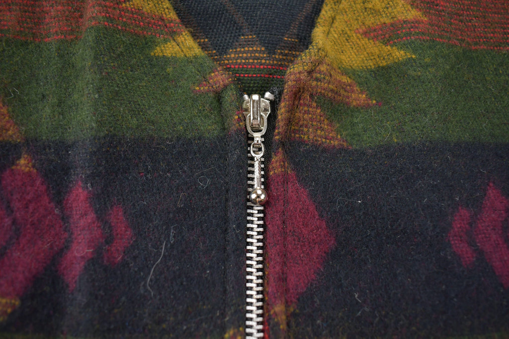 Vintage 1990s Attitudes Aztec Pattern Vest