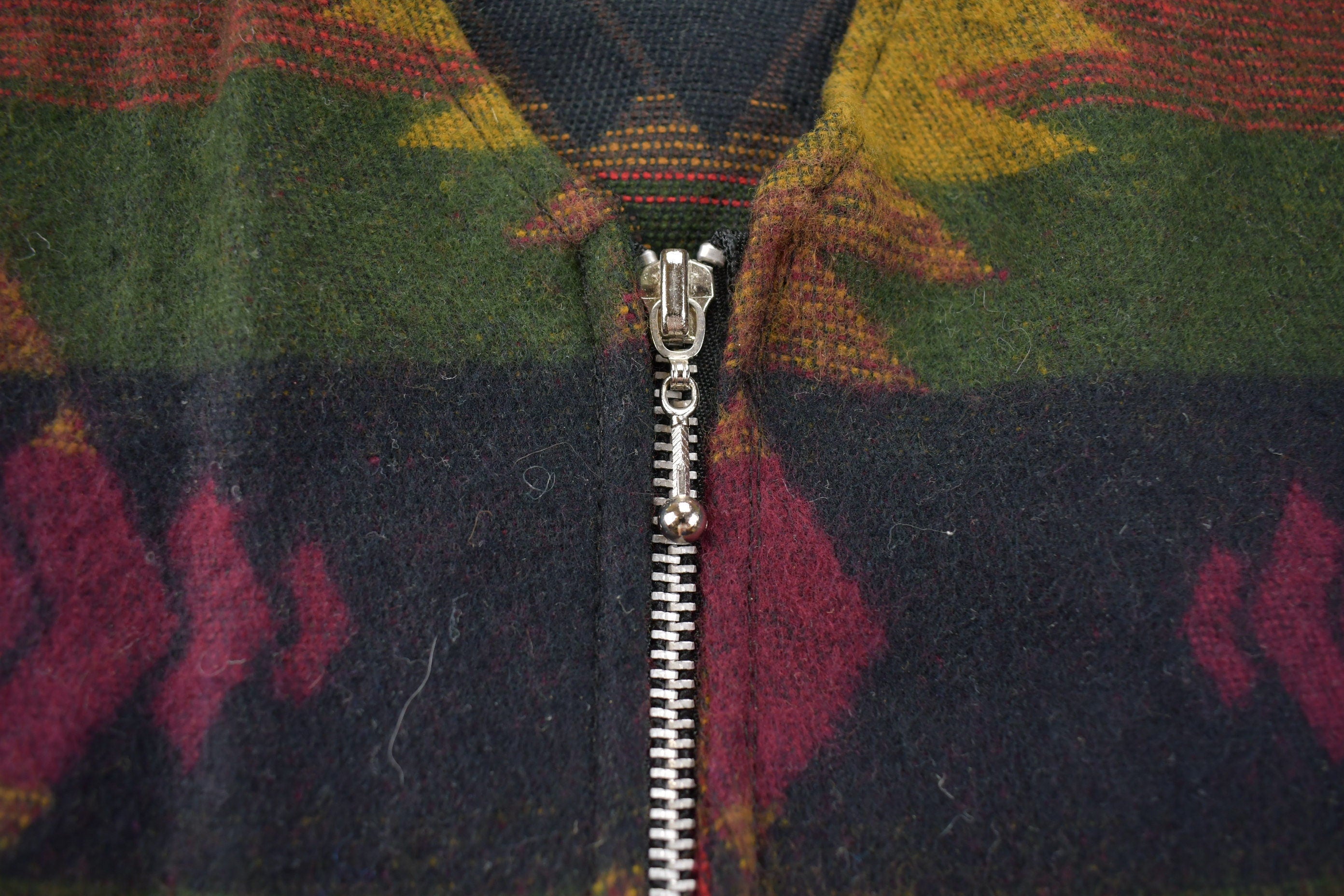 Vintage 1990s Attitudes Aztec Pattern Vest