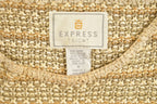 Vintage 1990s Beige Knitted Sweater /