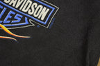 Vintage 199 Harley Davidson Motorcycles Tonawanda NY Flaming Eagle Long Sleeve T-Shirt