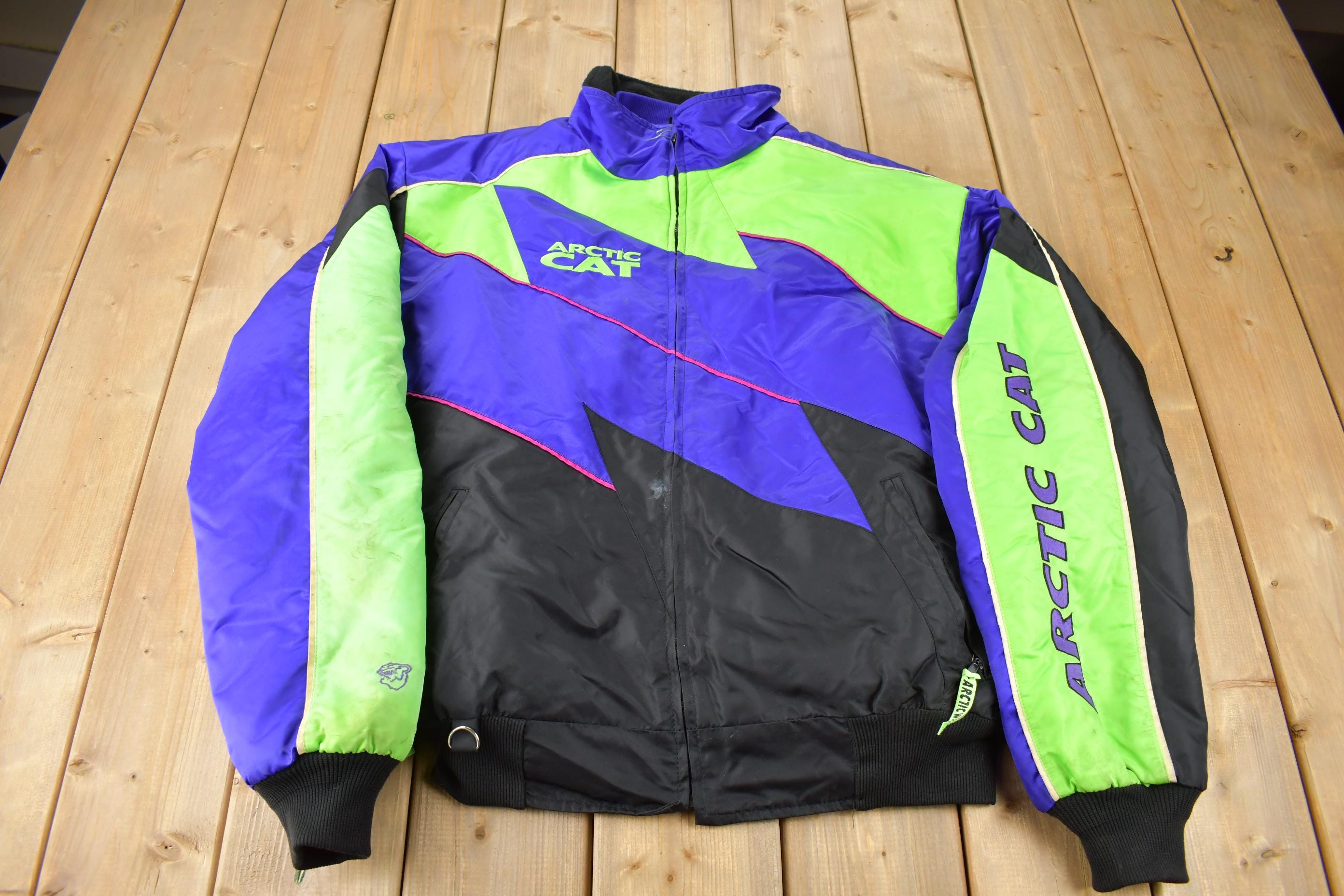 Vintage 1990s Arctic Cat Snowmobile Racing Jacket