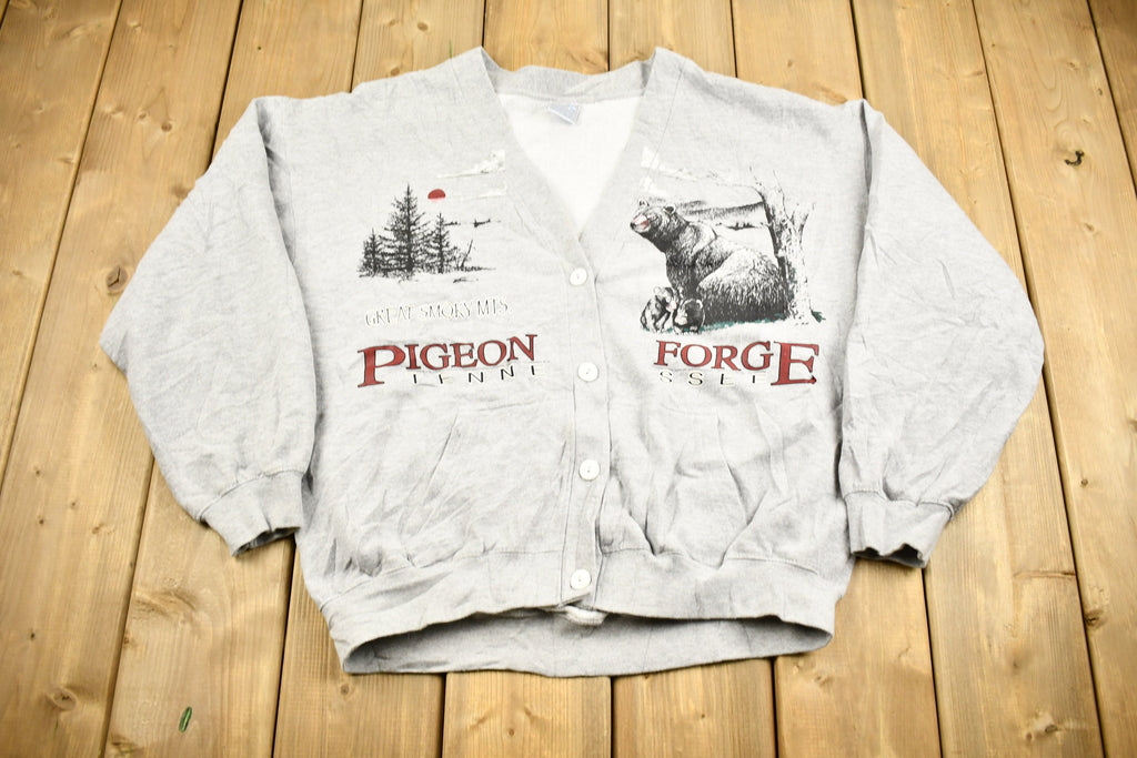 Vintage 1990s Pigeon Forge Tennessee Cardigan Sweatshirt