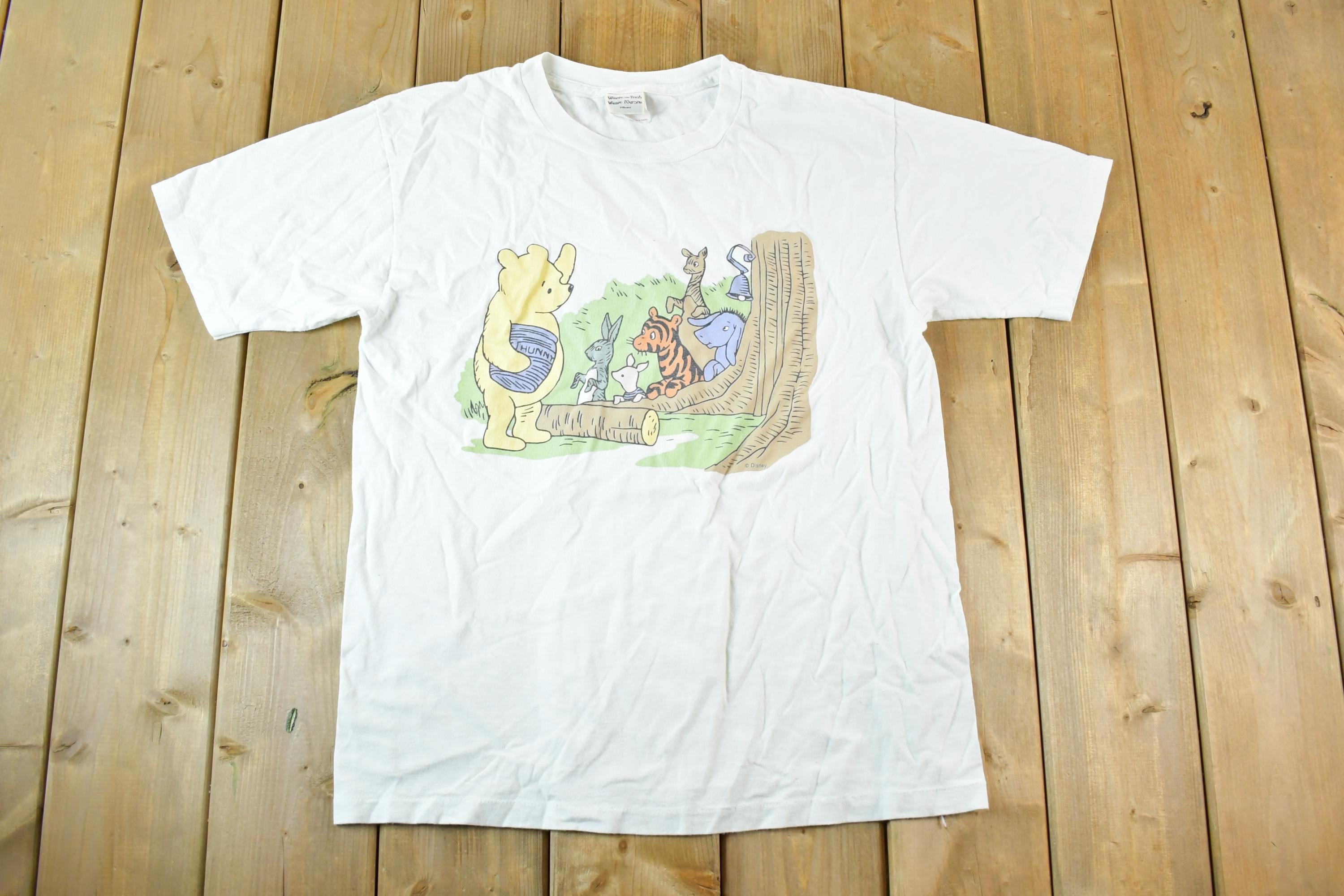 Vintage 1990s Winnie The Pooh Disney Cartoon Promo T-Shirt Mens L