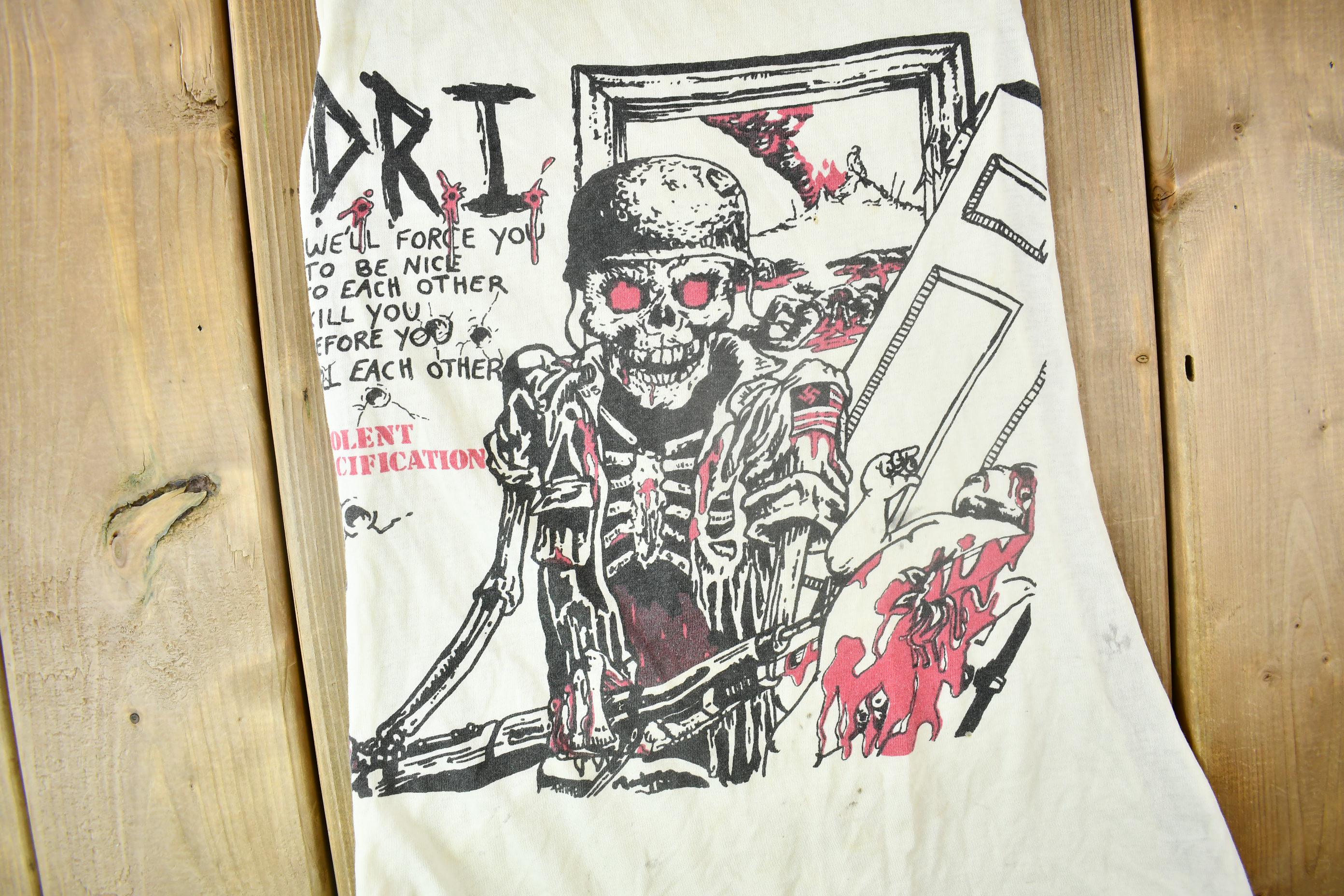 Vintage 1984 Dirty Rotten Imbeciles Violent Pacification Band Tee