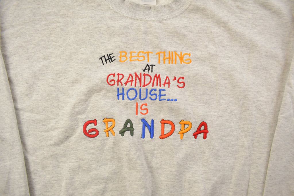 Vintage 1990s Best Grandpa Crewneck Sweatshirt