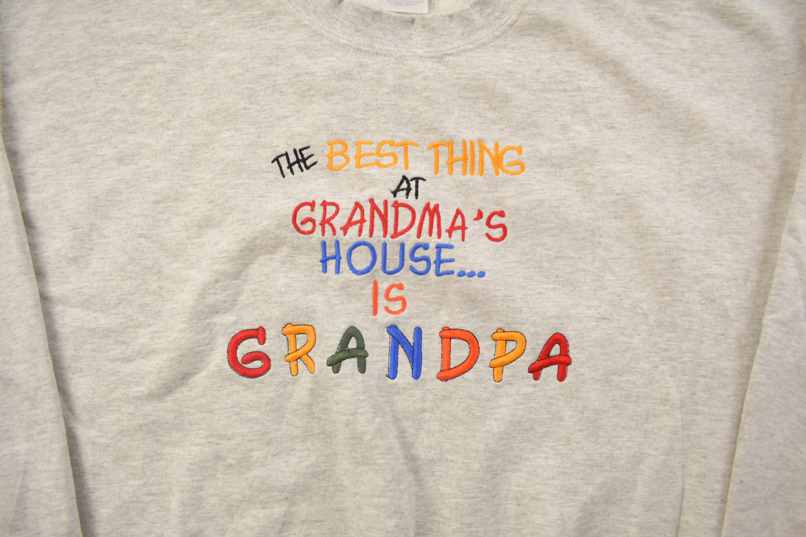 Vintage 1990s Best Grandpa Crewneck Sweatshirt
