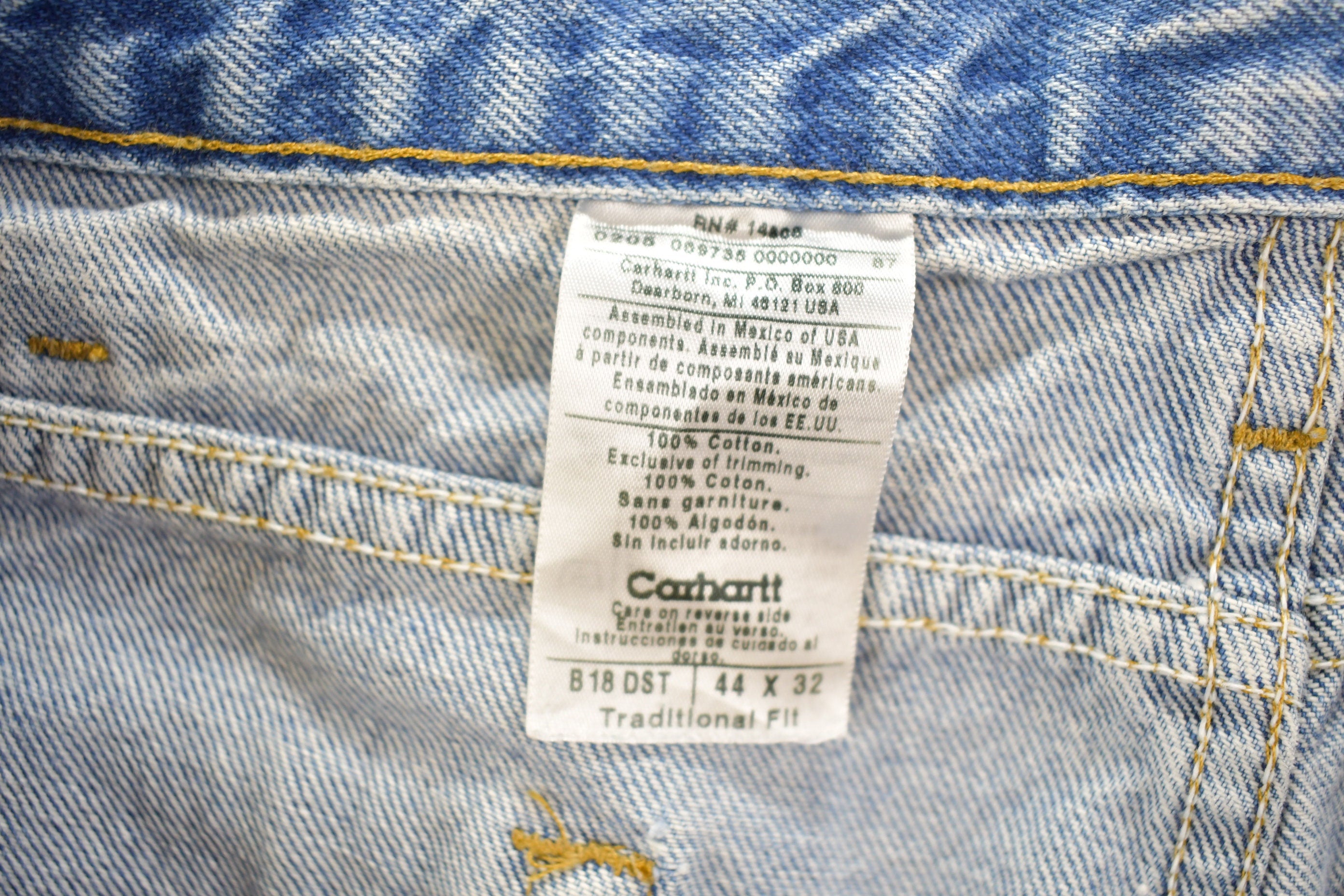 Vintage 1990s Carhartt Work Jeans Size 42 x 31