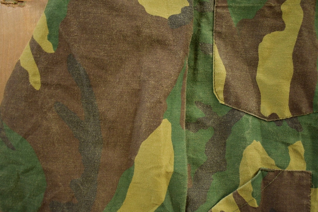 Vintage 1970s Neet Products Camouflage Military Jacket