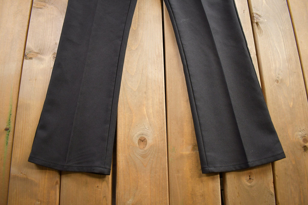 Vintage 1980s Lee Black Slacks Made In USA Size 38x32