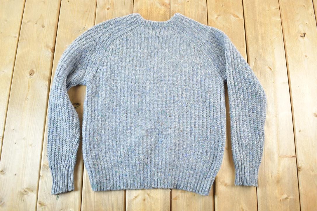 Vintage 1980s Woolrich Woman Knit Sweater Womens S / Vintage 90s Wool Crewneck / Outdoorsman / Vintage Knit / Winter Sweatshirt