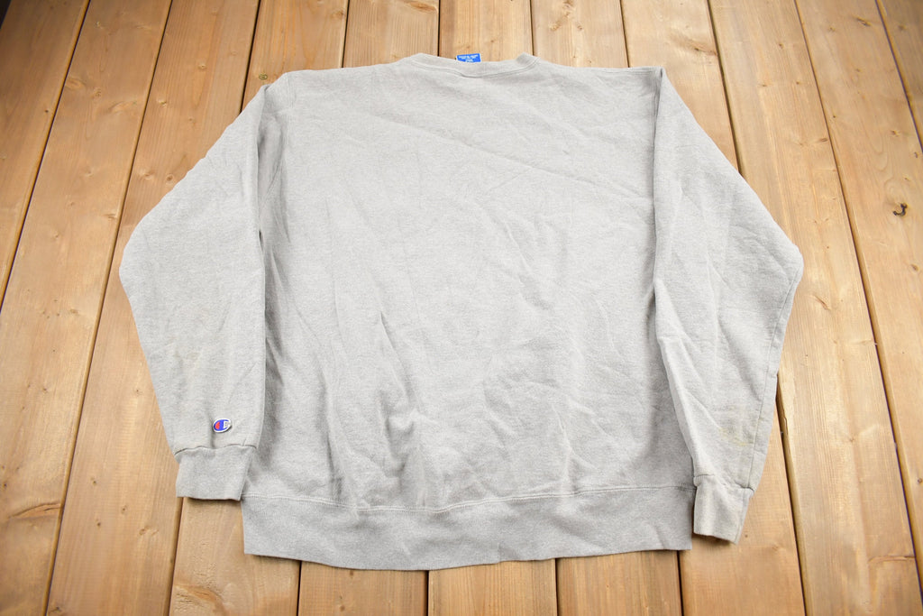 Vintage 1990s Champion Blank Grey Crewneck Sweatshirt
