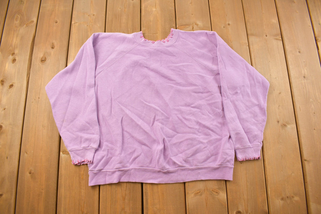 Vintage 1990s Cute Flower Crewneck Sweater