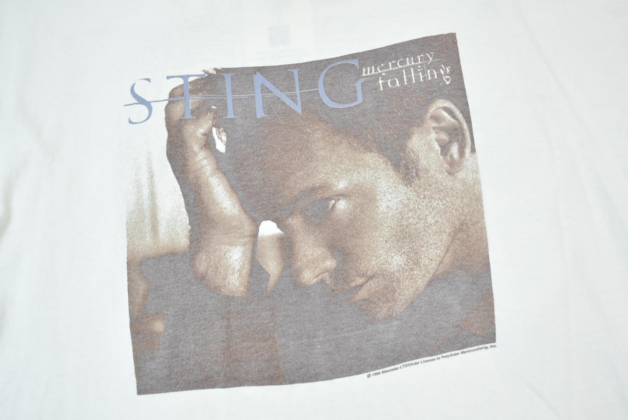 Vintage 1996 Sting Mercury Falling Tour T-Shirt Music Promo