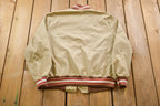 Vintage 1980s Sportswear Canvas Full Zip Bomber Jacket