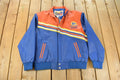 Vintage 1990s Jeff Hamilton Tide Racing Leather Bomber Jacket Men's Large