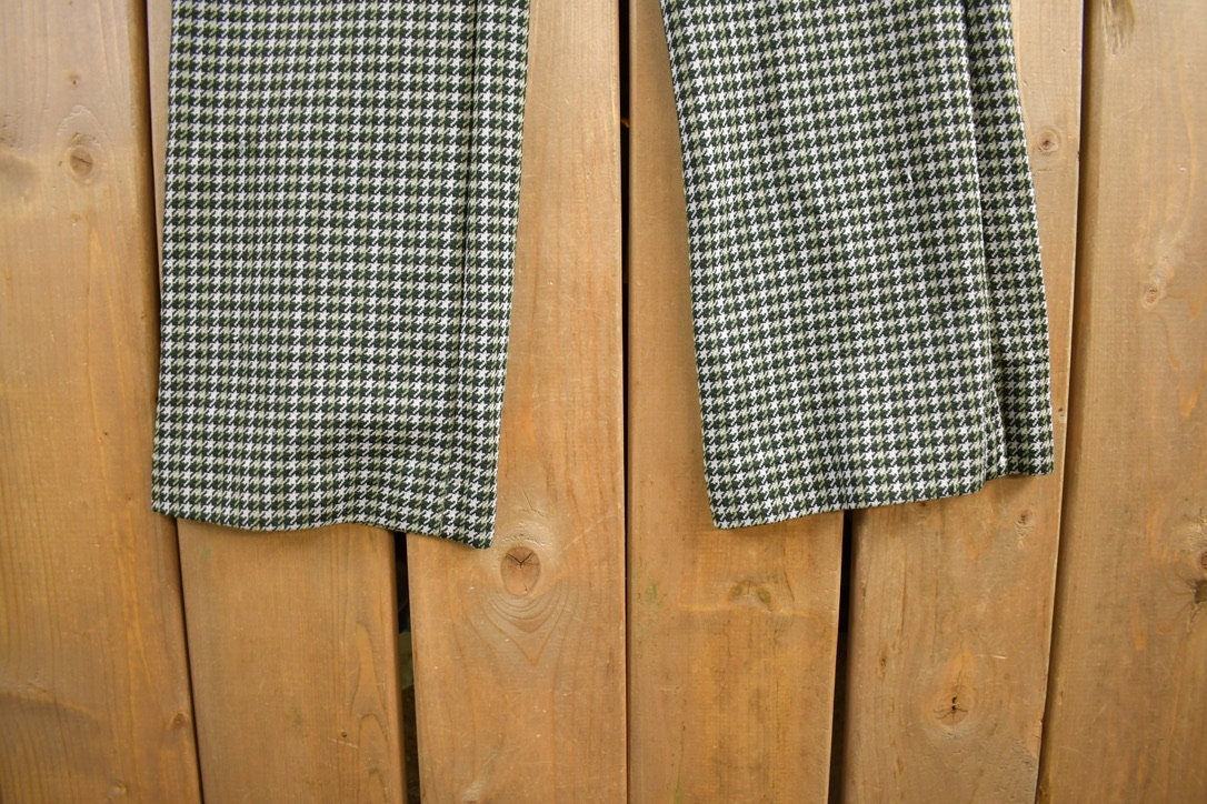 Vintage 1970s Levi's Panatela Checkered Slacks Size 30x27 / Vintage Dress Pants / Streetwear / Made In USA / Vintage Levi's