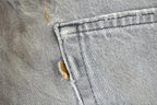 Vintage 1960s Levi Strauss Leather Tab Denim Jeans Size 42 x 32 Made In Canada