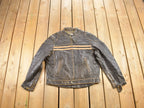 Vintage 1980s Green Coast Cafe Racer Leather Jacket