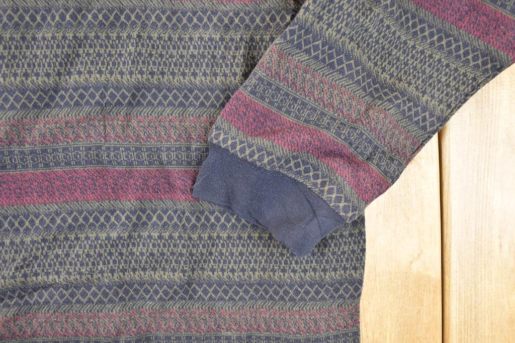Vintage 1990s Imprints Plaid Striped Button Up Shirt Mens L