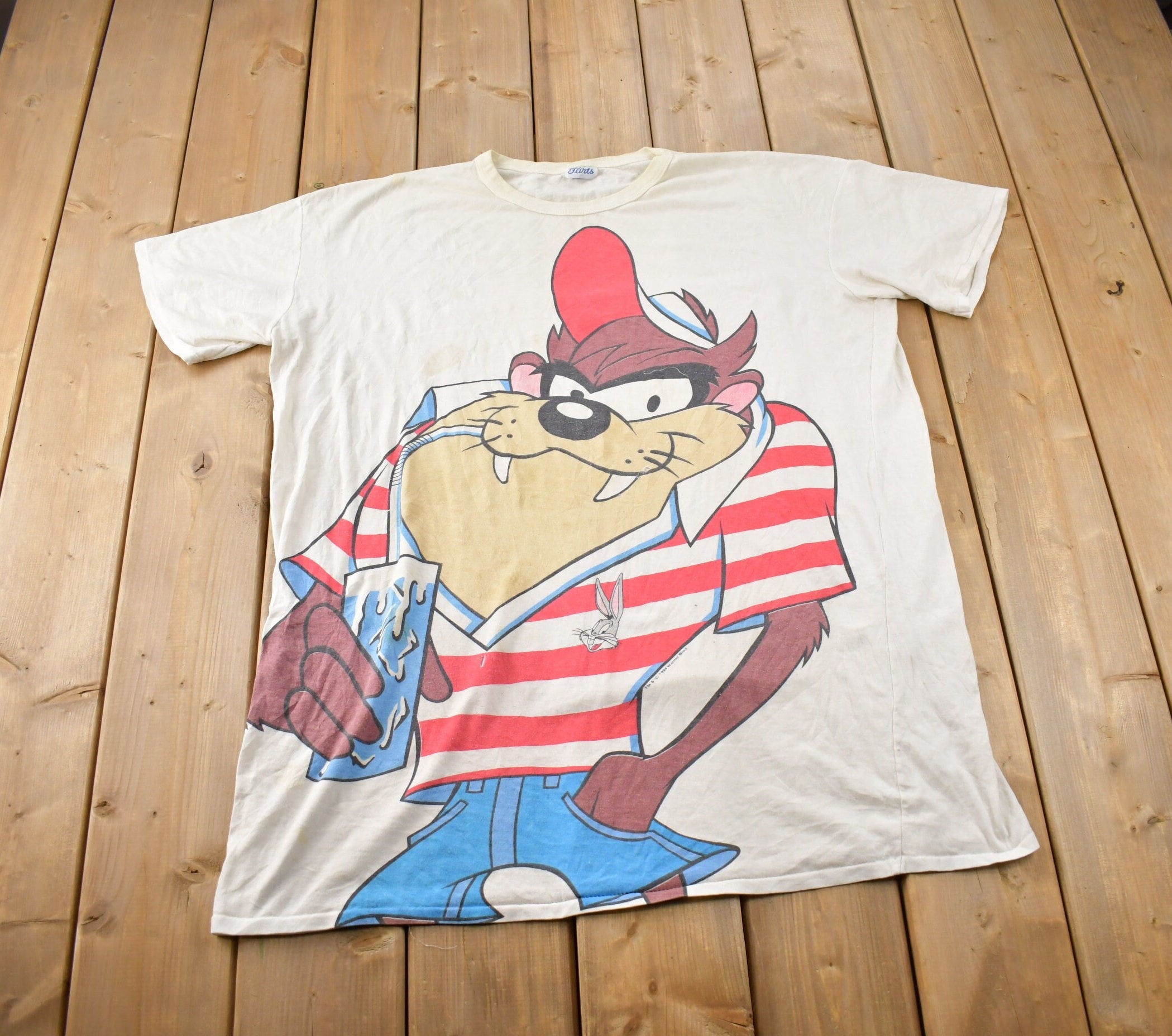 Vintage 1994 Looney Tunes Taz Devil Lounge T-Shirt
