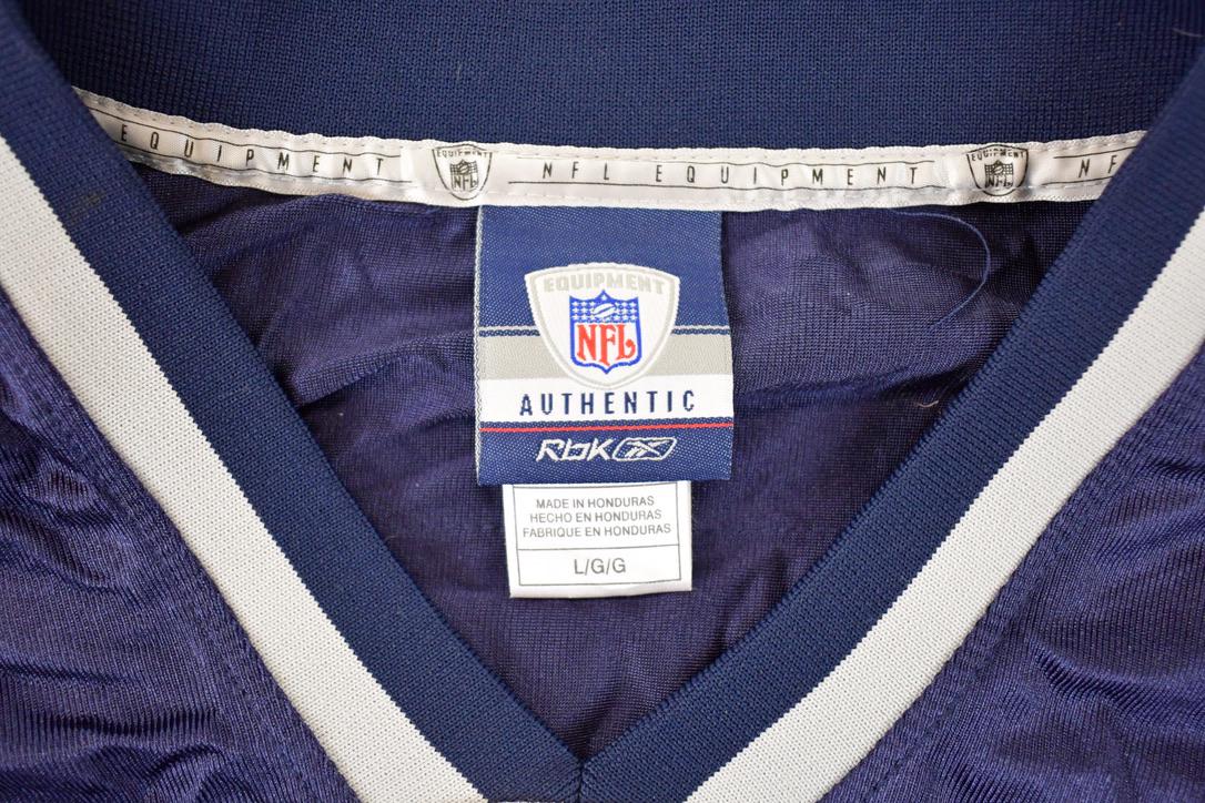 Vintage Y2K Reebok New England Patriots Adalius Thomas NFL Jersey Men's L / Football Fan Apparel / 2000s Sportswear / Single Stitch Tee
