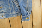 Vintage 1970s Lee Blanket Lined Denim Jean Trucker Jacket Men's Small