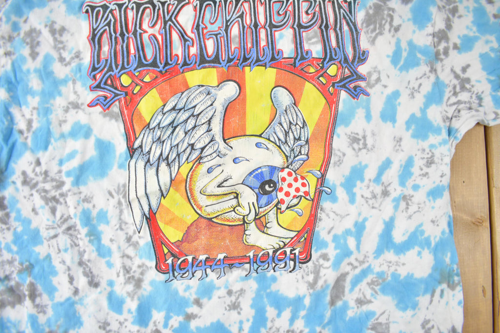 Vintage 1991 Rick Griffin Psychedelic Artwork Tie Dye Graphic T-Shirt Made In USA