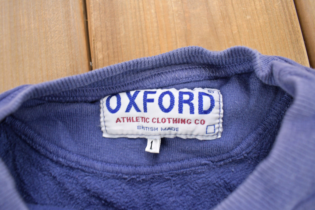 Vintage 1990s Oxford University Embroidered Collegiate Crewneck
