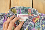 Vintage 1980s Functionals All Over Print Abstract Button Up Shirt Women's M