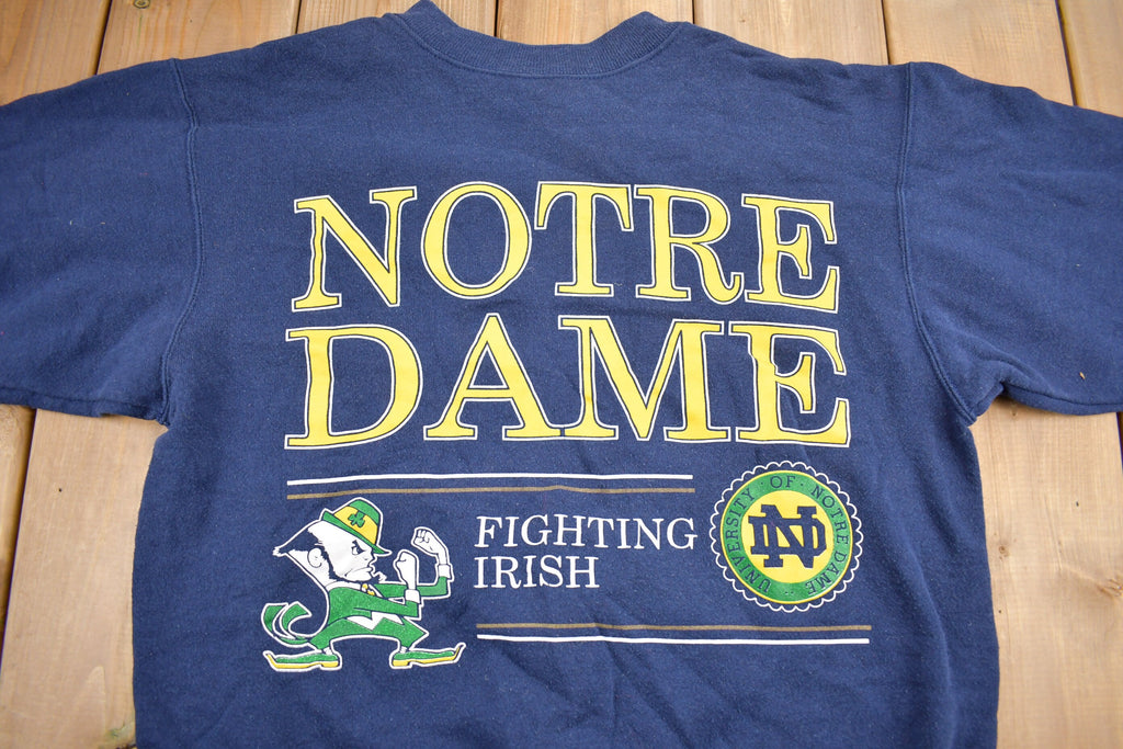 Vintage 1990s University Of Notre Dame Fighting Irish Collegiate Crewneck