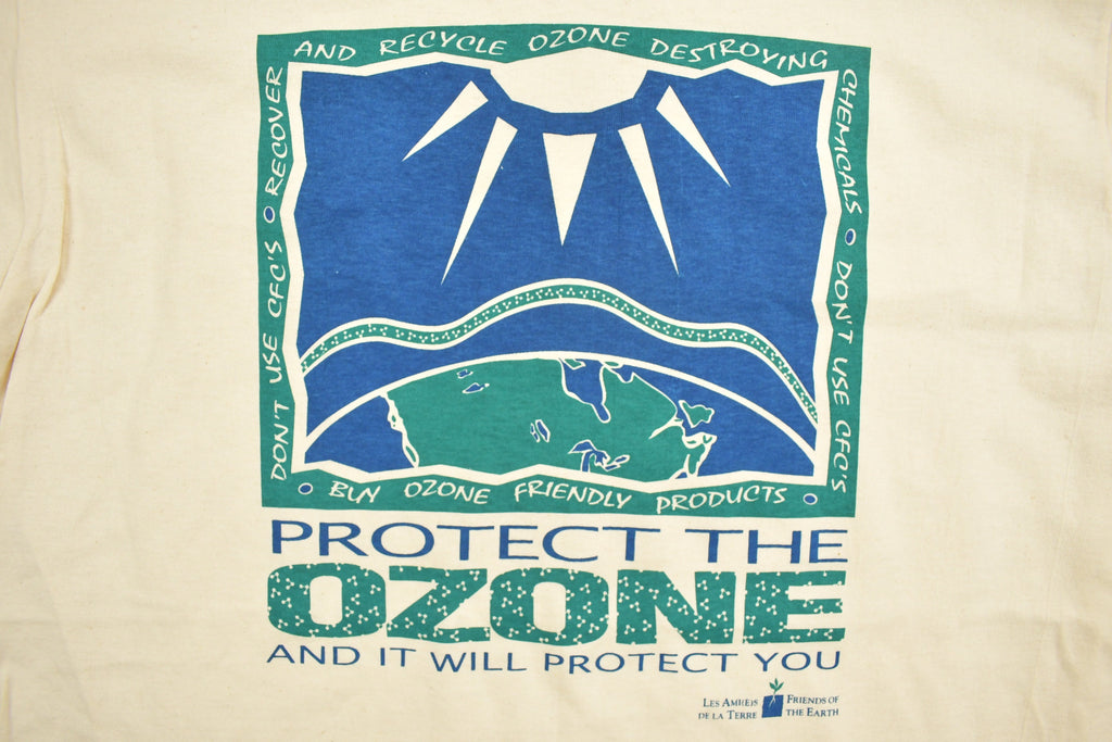 Vintage 1990s Protect The Ozone Graphic T-Shirt