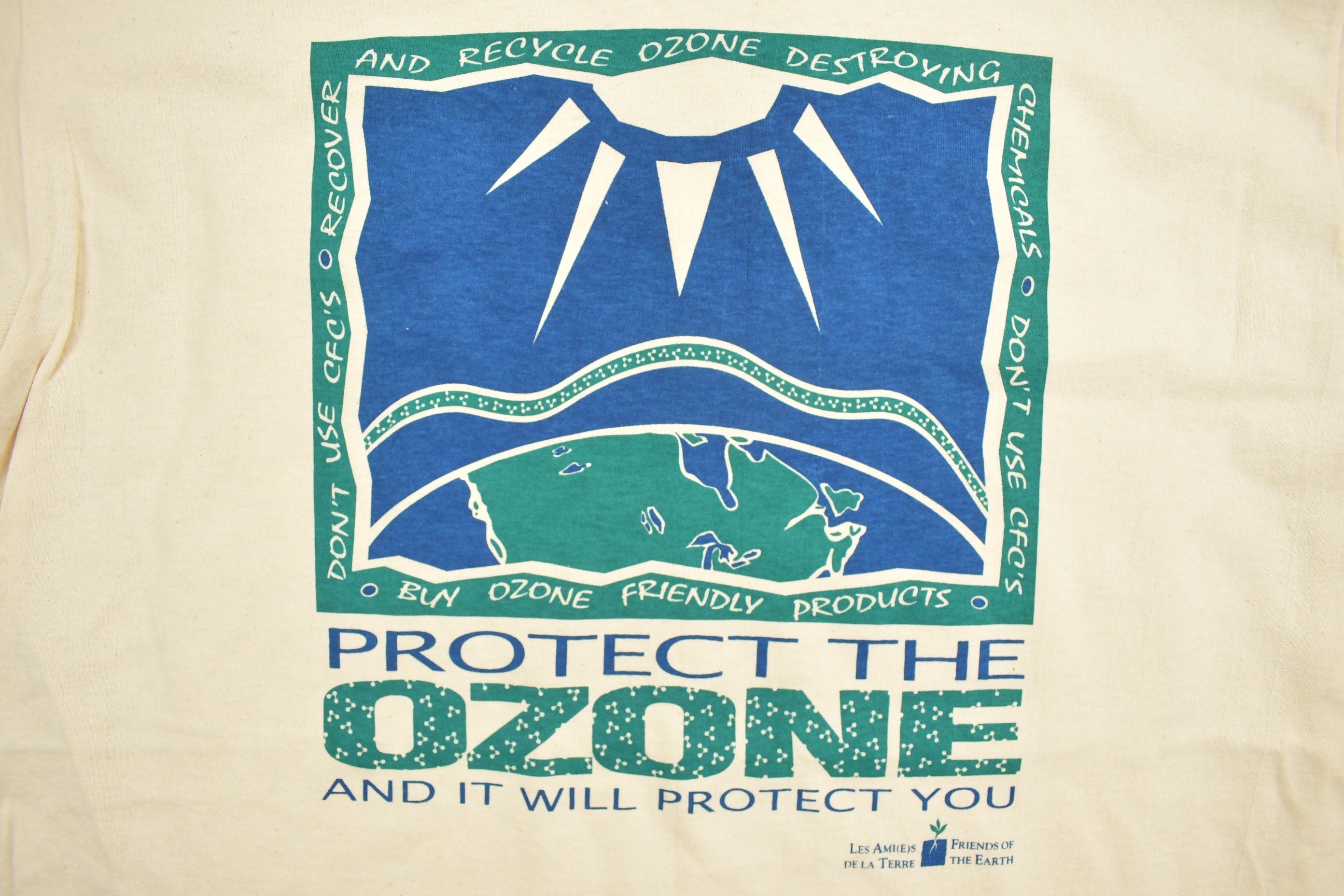 Vintage 1990s Protect The Ozone Graphic T-Shirt