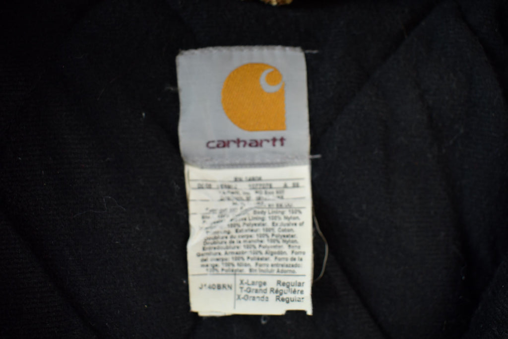 Vintage 1990s Black Carhartt Active Jac Jacket