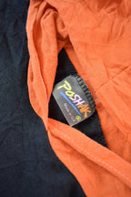 Vintage 1990s Aztec Mayan Theme Single Stitch Graphic Hooded T-Shirt Made In UK