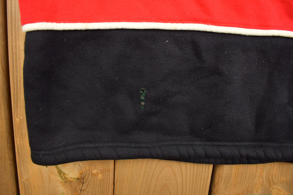 Vintage 1990s Boom X Embroidered Quarter Zip Sweatshirt