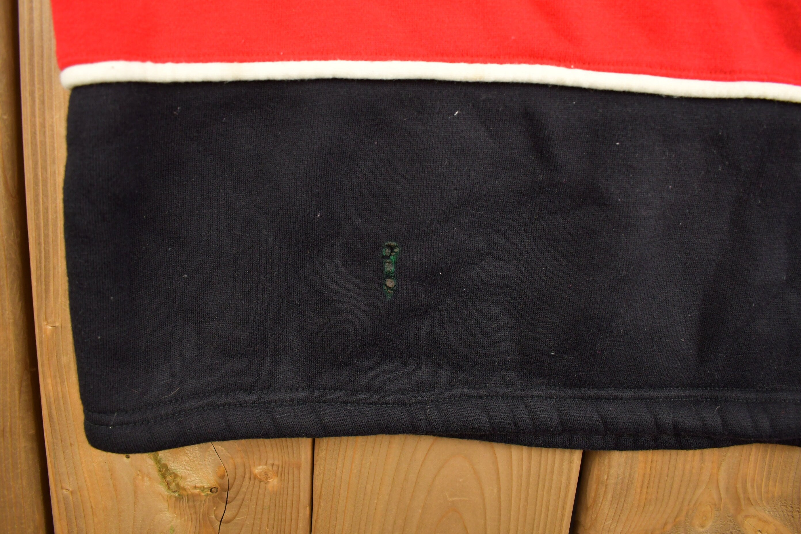 Vintage 1990s Boom X Embroidered Quarter Zip Sweatshirt