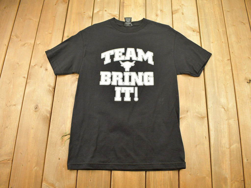 Vintage 2001 The Rock Team Bring It! There Is No Tomorrow Graphic T Shirt