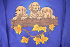 Vintage 1990s Hanes Cute Puppy Crewneck Sweater