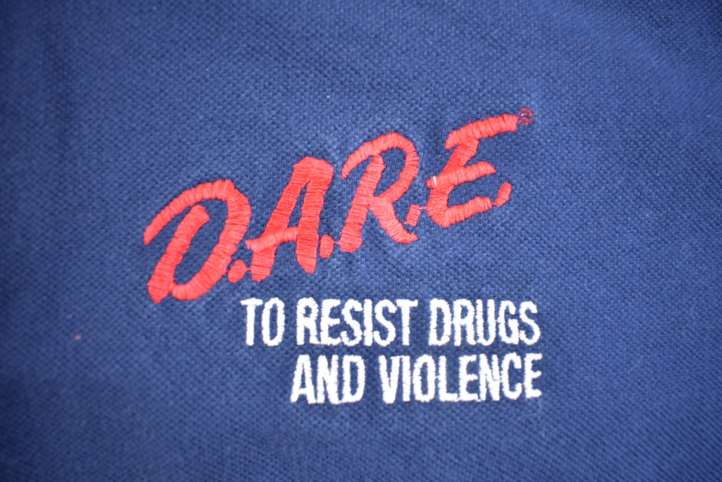 Vintage 1990s D.A.R.E Quarter Button Up Golf Shirt