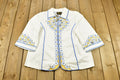 Vintage 1980s Bob Mackie Wearable Art Full Zip Light Coat