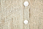 Vintage 90s Wool Knit Cardigan Vest - Chunky Button Up