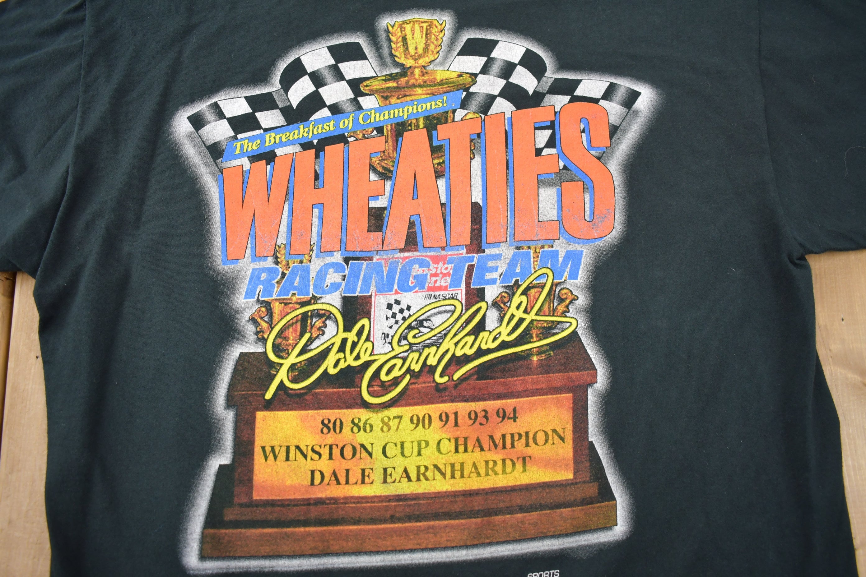 Vintage 1997 Dale Earnhardt Wintson Cup Champion Graphic T-Shirt