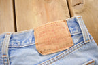 Vintage 1990s Levi's 501 Light Wash Denim Jeans Size 28 x 25