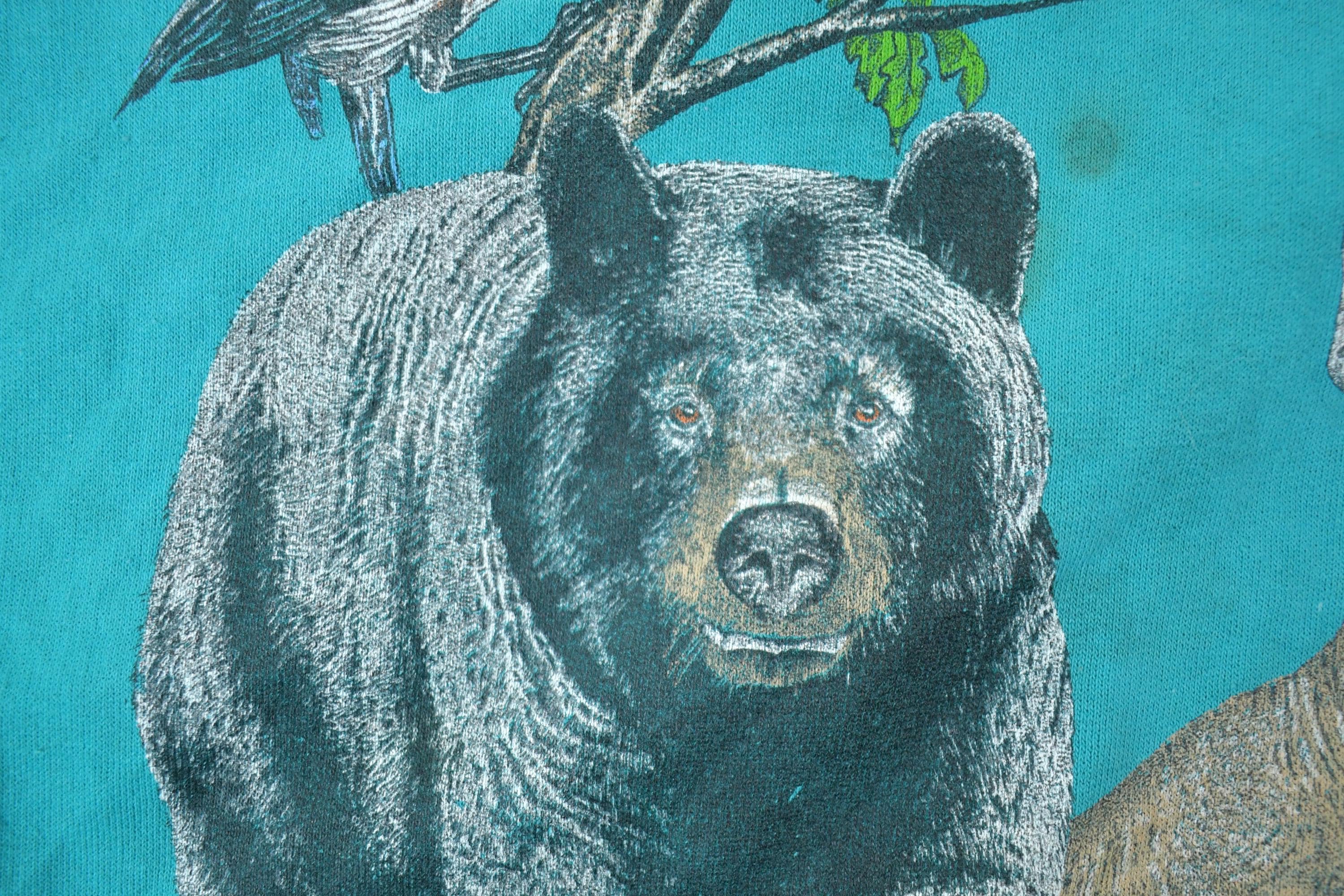 Vintage 1990s Gateway To Meadow Lake Bear Crewneck