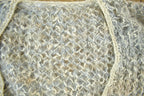 Vintage 1990s Mohair Knit V-Neck Sweater Women's XL-2X