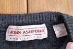 Vintage 1990s John Ashford Wool Knitted Paisley Crewneck Sweater