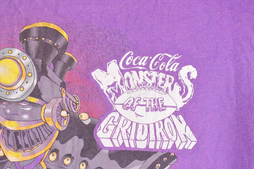 Vintage 1994 Coca Cola Monsters Of The Gridiron Runaway Train NFL T-Shirt Men's L
