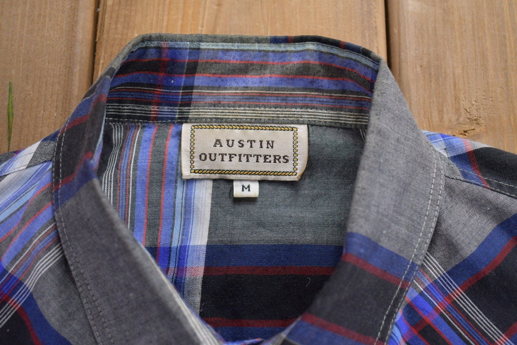 Vintage 1990s Plaid Flannel Button Up Shirt